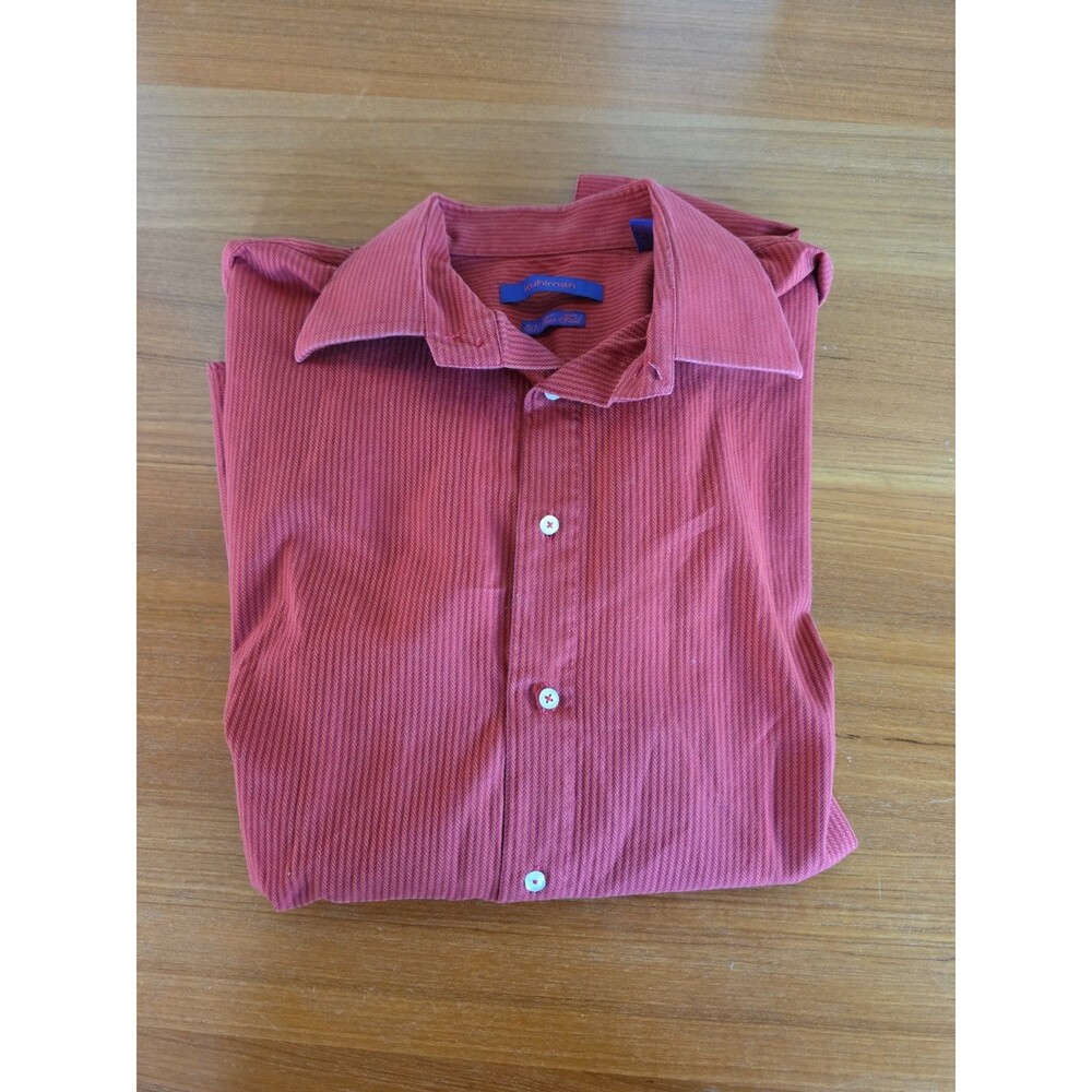 Kuhlman 80's Two Fold Men's Size 46 Button Down Long Sleeve Shirt Vintage